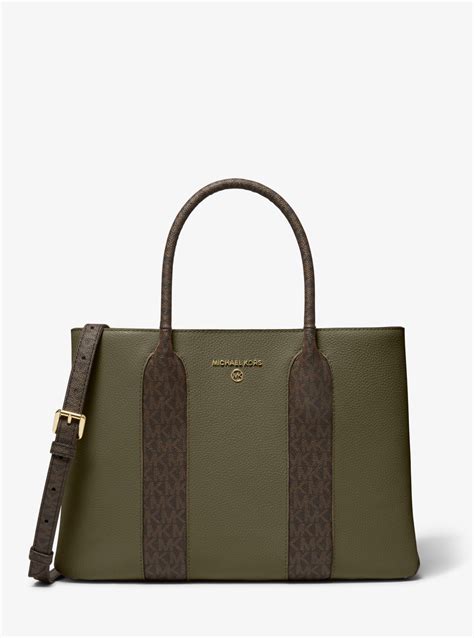 michael kors austin large pebbled leather satchel|Michael Kors Austen Medium Pebbled Leather Satchel.